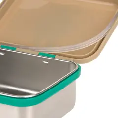 Lässig - Lunchbox Stainless Steel Happy Trails - Frosch