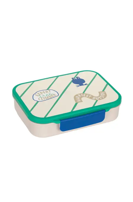 Lässig - Bento-Lunchbox Happy Trails - Frösche