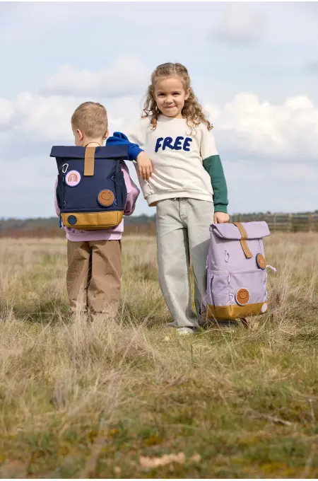Lässig- Kindergartenrucksack - Rolltop - Little Gang, Navy
