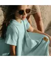 Cloby - UV Poncho in Sea Blue - UPF 50+