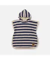Cloby - UV Poncho in Navy/Sandy Stripe - UPF 50+