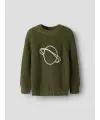 LilAtelier - Strickpullover Modell: Planet - Winter Moss