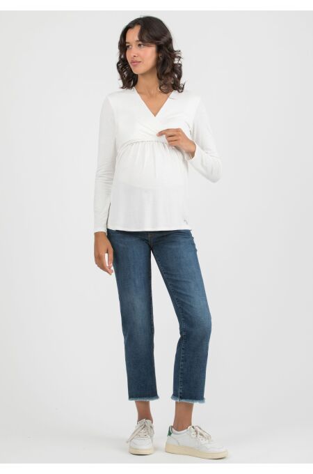 Attesa - Still-Shirt langarm - ivory