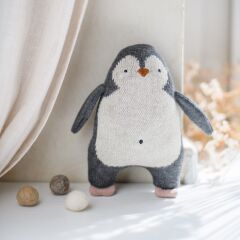 Ava & Yves - Babyrassel Pinguin - dunkles anthrazit
