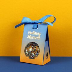 Ava & Yves - Gummiball - blau/kupfer 49mm