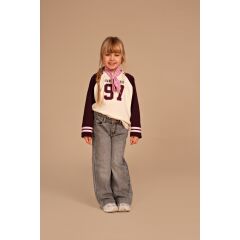 Stains & Stories - girls wide leg pants Mid Grey Denim