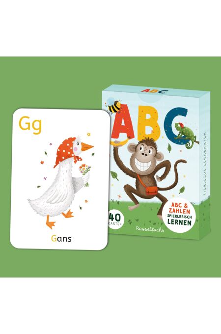 Rüsselfuchs - ABC & Zahlen – Lernkarten für Kinder