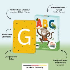 Rüsselfuchs - ABC & Zahlen – Lernkarten für Kinder