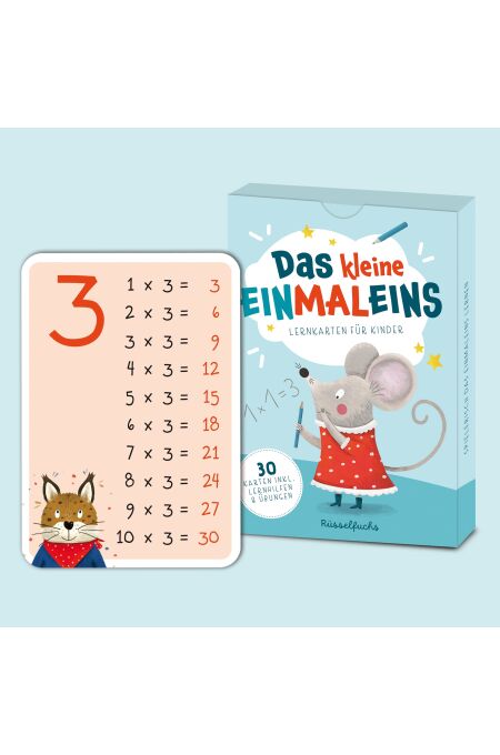 Rüsselfuchs - Das kleine Einmaleins – Lernkarten 1–10 für Kinder