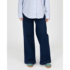 Love 2 Wait Jeans wide leg short - Dark Wash