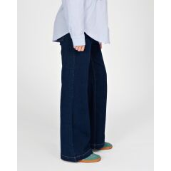 Love 2 Wait Jeans wide leg short - Dark Wash