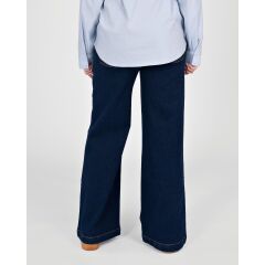 Love 2 Wait Jeans wide leg short - Dark Wash