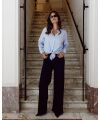 Love 2 Wait Jeans wide leg short - Dark Wash