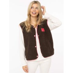 Zwillingsherz - Modell: Teddy Weste patch - Farbe: brown/neon