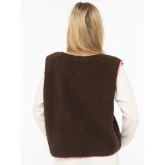 Zwillingsherz - Modell: Teddy Weste patch - Farbe: brown/neon
