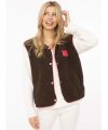 Zwillingsherz - Modell: Teddy Weste patch - Farbe: brown/neon