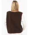 Zwillingsherz - Modell: Teddy Weste patch - Farbe: brown/neon