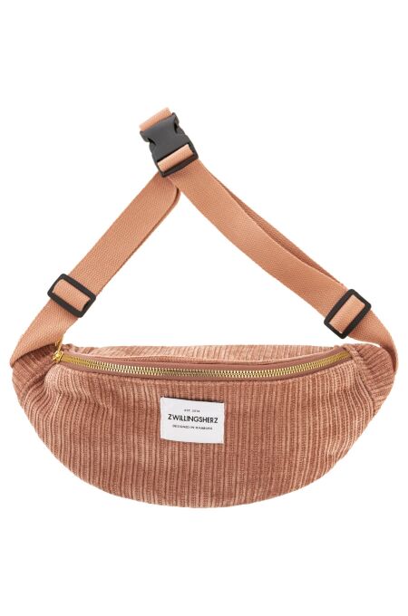 Zwillingsherz - Modell: Crossbody Cord "Uni" - Farbe: altrosa