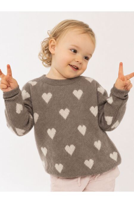 Zwillingsherz - Modell: Kids Herz Pulli 100% Cashmere