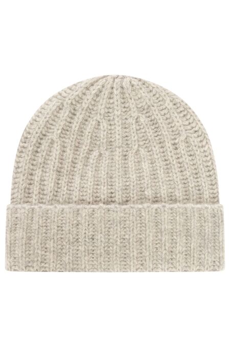 Zwillingsherz - Modell: Kids Mütze 100% Cashmere - Farbe: hellgrau