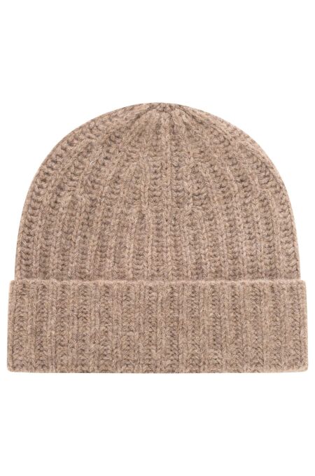 Zwillingsherz - Modell: Kids Mütze 100% Cashmere - Farbe: taupe