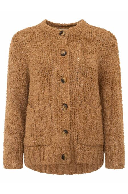 Zwillingsherz - Kuschel Cardigan - one size - camel