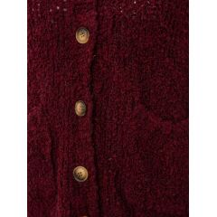 Zwillingsherz - Kuschel Cardigan - one size - bordeaux