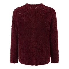 Zwillingsherz - Kuschel Cardigan - one size - bordeaux