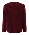 Zwillingsherz - Kuschel Cardigan - one size - bordeaux