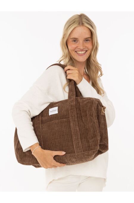 Zwillingsherz - Modell: XXL Weekender Kord "Uni" - brown