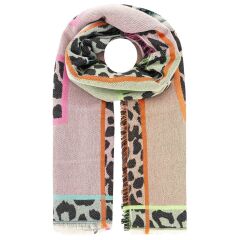 Zwillingsherz - Schal Modell:"Wild Lettering Leo"- Farbe:multi