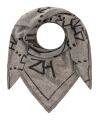 Zwillingsherz - Dreieckst. Modell: Kaschmir "ZH" Farbe:grau/black