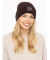 Zwillingsherz - Modell:100% Cashmere Mütze "ZH"-FB. braun