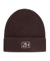 Zwillingsherz - Modell:100% Cashmere Mütze "ZH"-FB. braun