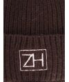 Zwillingsherz - Modell:100% Cashmere Mütze "ZH"-FB. braun