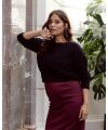 Love 2 Wait Knit Cropped - black