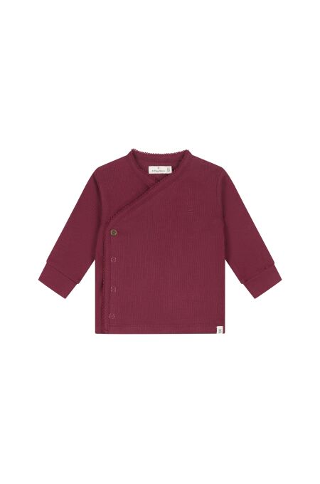 A tiny Story - baby t-shirt long sleeve Dark red