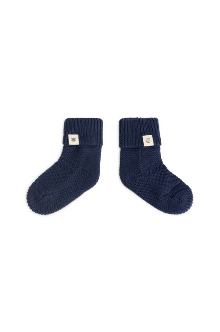 A tiny Story - baby slippers Dark Blue