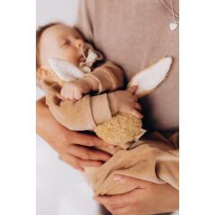 Wooly - PACIFIER HOLDER - BUNNY - AMBER