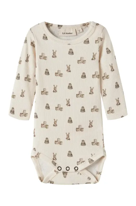 Lil´Atelier - Body langarm - turtledove/Toys